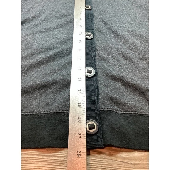 Howe full button long sleeve flap pocket High Collar‎ Designer BLK sweatshirt XL - Picture 9 of 10